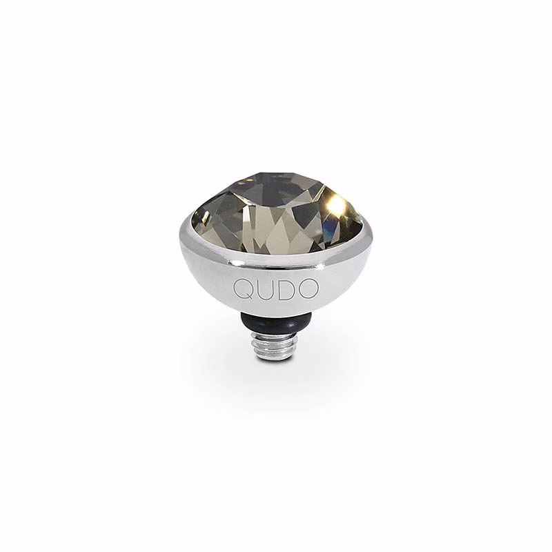 Bottone 10 mm silver greige