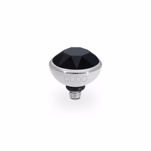 Bottone 10 mm silver jet