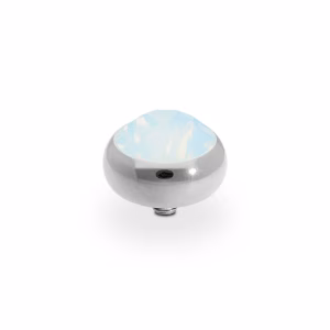 Sesto 10 mm silver white opale