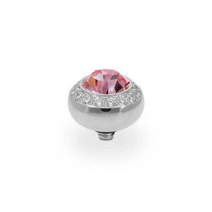 Tondo de luxe 10 mm silver light rose