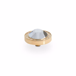 Canino de luxe 10,5 mm gold , crystal