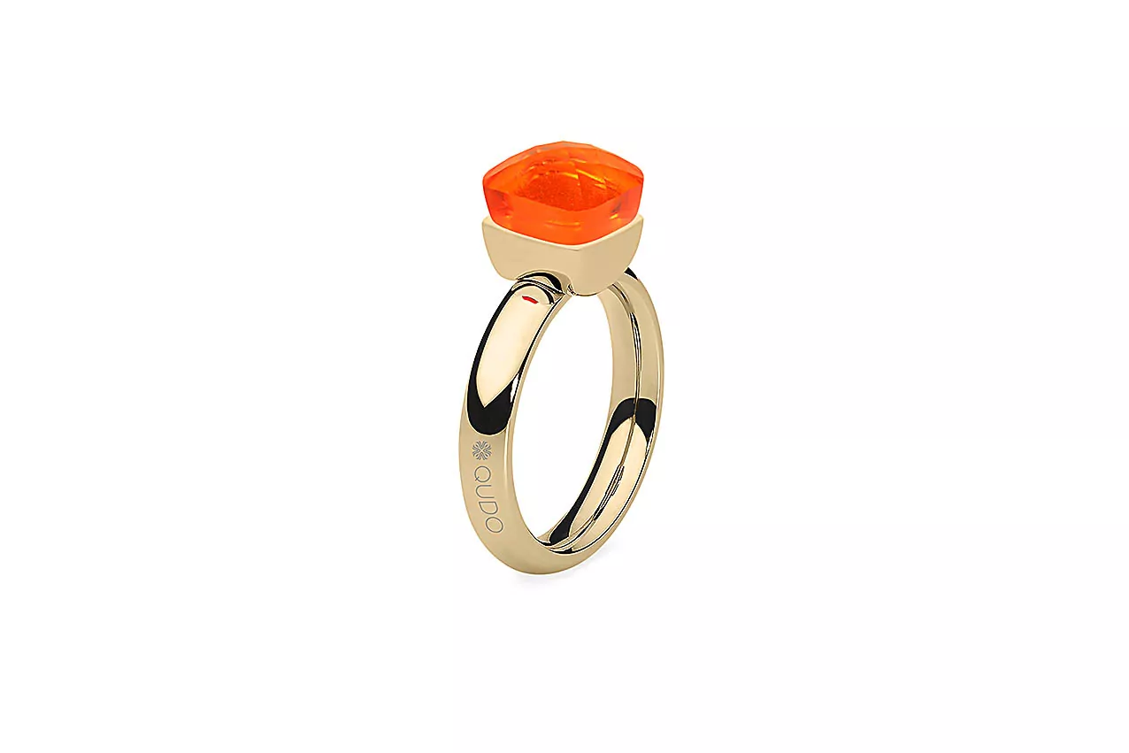 Firenze ring gold orange glow