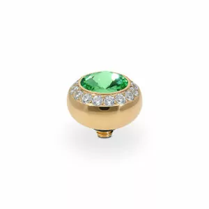 Tondo de luxe 10 mm gold peridot