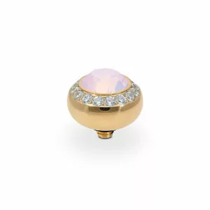 Tondo de luxe 10 mm gold rose opal