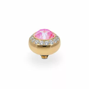 Tondo de luxe 10 mm gold lotus pink delite