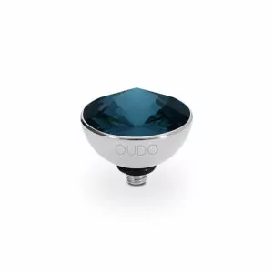 Bottone 13 mm silver montana