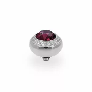 Tondo de luxe 10 mm silver amethyst