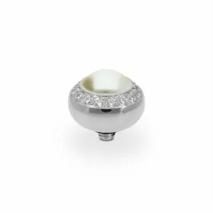Tondo de luxe 10 mm silver pearl